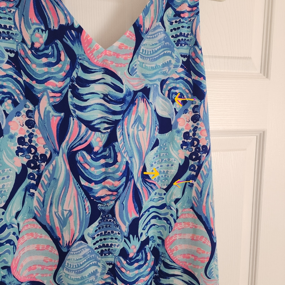 Vibrant Blue and Pink Women's Top - Picture 9 of 10